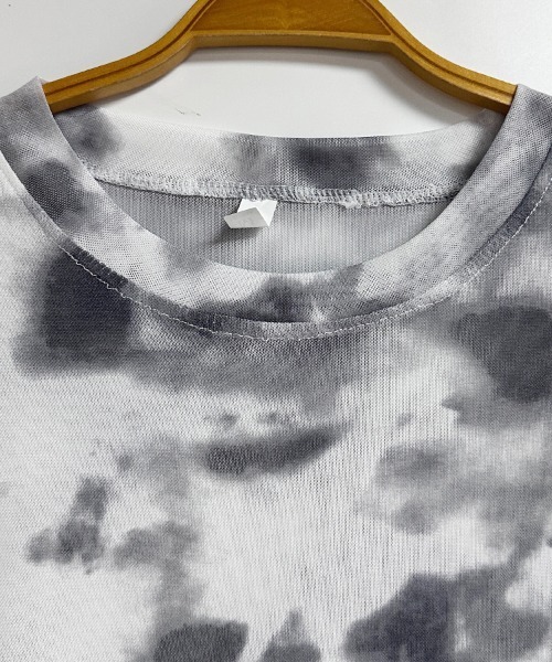ONEP STAR（ワンピスター）の「タイダイオーバーサイズトップス（Tシャツ/カットソー・レディース・グレー/ブルー・MEDIUM/LARGE/X-LARGE）」の13枚目の写真