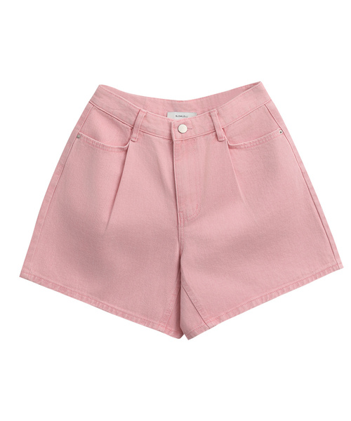 SLOWLOLLI(スローローリ)の「Fade washing denim half pants_4 Colors(その他パンツ・レディース・PINK/スカイブルー/ホワイト/グレー・1(S)/2(M)/3(L))」の4枚目の写真