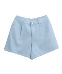 Fade washing denim half pants_4 Colors