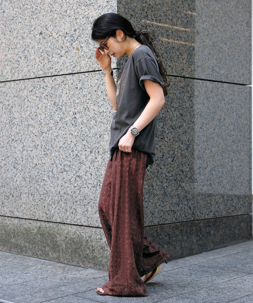 AP STUDIO（エーピーストゥディオ）の「【XIRENA/キセレナ】VINTAGE COTTON LACE PANTS（その他パンツ・レディース・ブラウン/アイボリー・FREE）」の5枚目の写真
