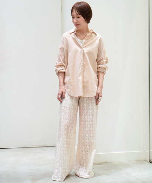 AP STUDIO（エーピーストゥディオ）の「【XIRENA/キセレナ】VINTAGE COTTON LACE PANTS（その他パンツ・レディース・ブラウン/アイボリー・FREE）」の6枚目の写真