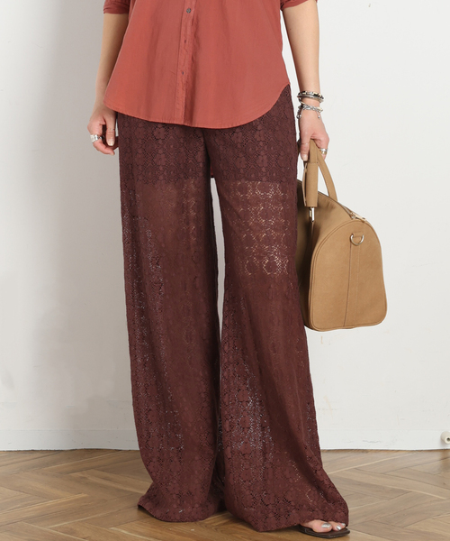 AP STUDIO（エーピーストゥディオ）の「【XIRENA/キセレナ】VINTAGE COTTON LACE PANTS（その他パンツ・レディース・ブラウン/アイボリー・FREE）」の10枚目の写真