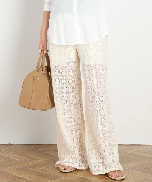 AP STUDIO（エーピーストゥディオ）の「【XIRENA/キセレナ】VINTAGE COTTON LACE PANTS（その他パンツ・レディース・ブラウン/アイボリー・FREE）」の16枚目の写真