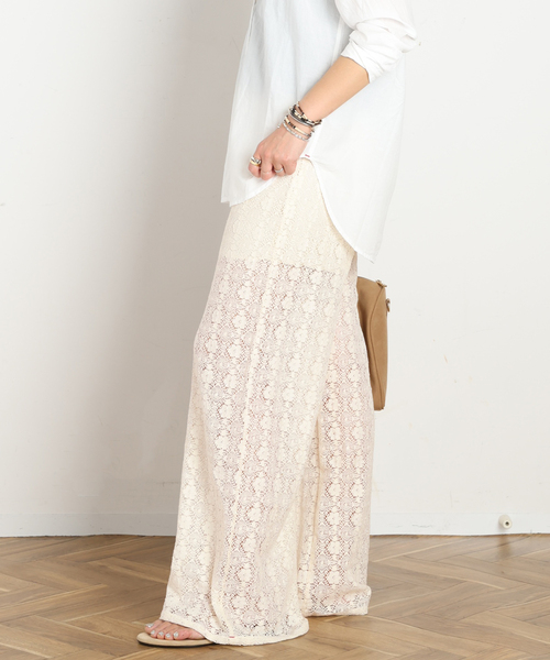 AP STUDIO（エーピーストゥディオ）の「【XIRENA/キセレナ】VINTAGE COTTON LACE PANTS（その他パンツ・レディース・ブラウン/アイボリー・FREE）」の17枚目の写真