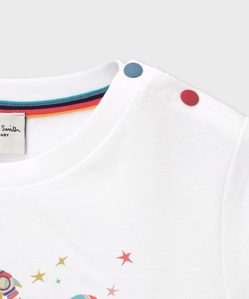 Paul Smith JUNIOR(ポールスミスジュニア)の「ジュニア ロケットギミック Tシャツ / 893198 3561217(Tシャツ/カットソー・キッズ・オフホワイト/ネイビー・130cm/120cm/110cm/100cm)」の8枚目の写真