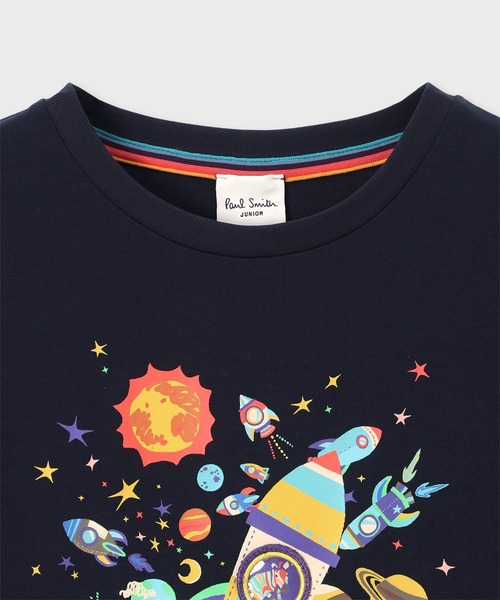 Paul Smith JUNIOR(ポールスミスジュニア)の「ジュニア ロケットギミック Tシャツ / 893198 3561217(Tシャツ/カットソー・キッズ・オフホワイト/ネイビー・130cm/120cm/110cm/100cm)」の10枚目の写真