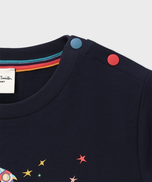 Paul Smith JUNIOR(ポールスミスジュニア)の「ジュニア ロケットギミック Tシャツ / 893198 3561217(Tシャツ/カットソー・キッズ・オフホワイト/ネイビー・130cm/120cm/110cm/100cm)」の4枚目の写真