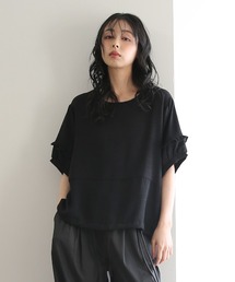 ZOZO限定 袖フリルワイドトップス