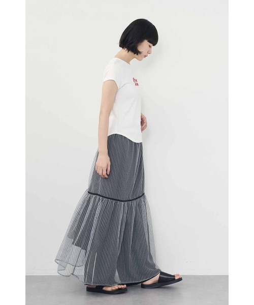 Limue(リミュ)の「刺繍ロゴTee(Tシャツ/カットソー・レディース・チャコールグレー/ホワイト/ピンク・FREE)」の12枚目の写真