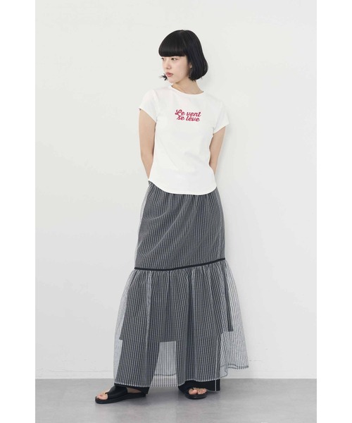 Limue(リミュ)の「刺繍ロゴTee(Tシャツ/カットソー・レディース・チャコールグレー/ホワイト/ピンク・FREE)」の13枚目の写真