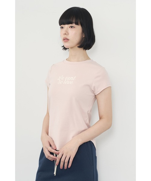 Limue(リミュ)の「刺繍ロゴTee(Tシャツ/カットソー・レディース・チャコールグレー/ホワイト/ピンク・FREE)」の14枚目の写真