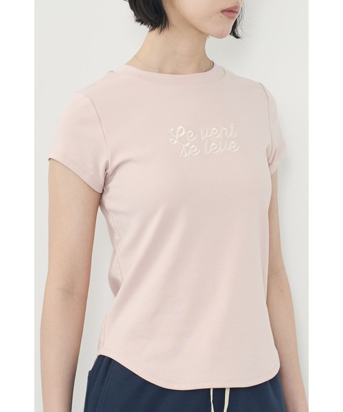 Limue(リミュ)の「刺繍ロゴTee(Tシャツ/カットソー・レディース・チャコールグレー/ホワイト/ピンク・FREE)」の17枚目の写真