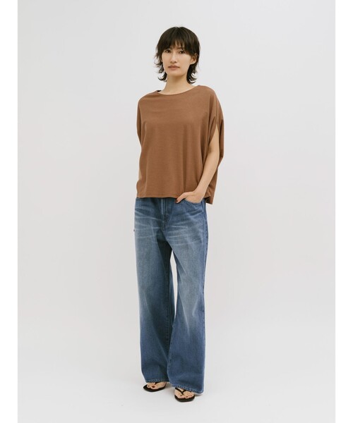 MIDIUMISOLID(ミディウミソリッド)の「MIDIUMISOLID for Ladies イージーデニム(デニムパンツ・レディース・ブルー/ライトブルー・FREE)」の8枚目の写真