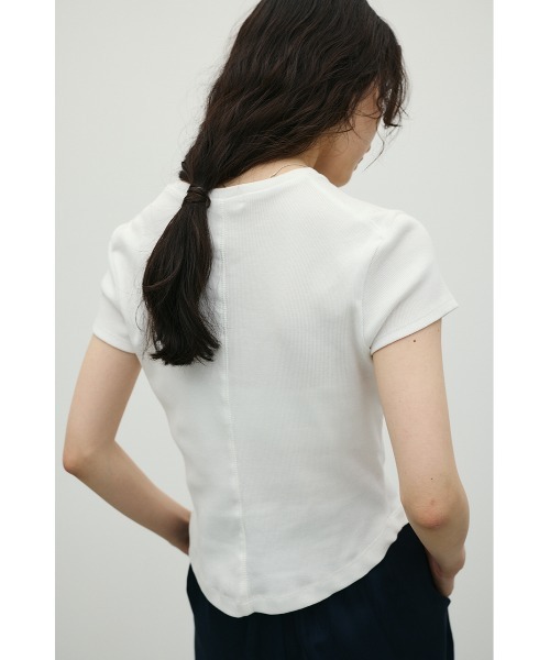 STYLEMIXER（スタイルミキサー）の「ヘンリーネックT（Tシャツ/カットソー・レディース・ホワイト/ミント/ブラック・FREE）」の5枚目の写真
