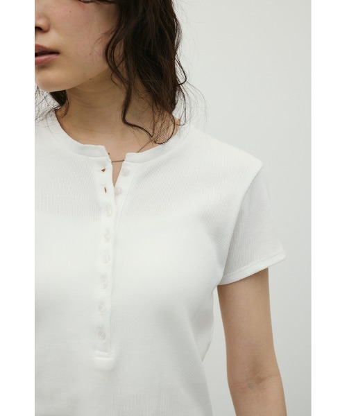 STYLEMIXER（スタイルミキサー）の「ヘンリーネックT（Tシャツ/カットソー・レディース・ホワイト/ミント/ブラック・FREE）」の7枚目の写真
