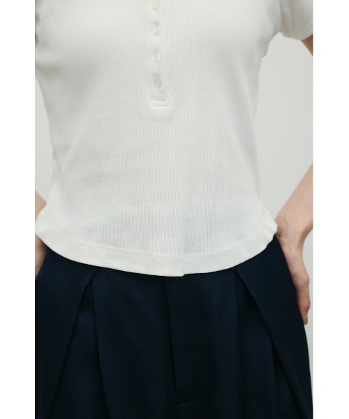 STYLEMIXER（スタイルミキサー）の「ヘンリーネックT（Tシャツ/カットソー・レディース・ホワイト/ミント/ブラック・FREE）」の8枚目の写真