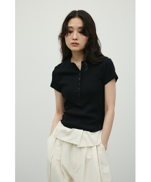 STYLEMIXER（スタイルミキサー）の「ヘンリーネックT（Tシャツ/カットソー・レディース・ホワイト/ミント/ブラック・FREE）」の13枚目の写真