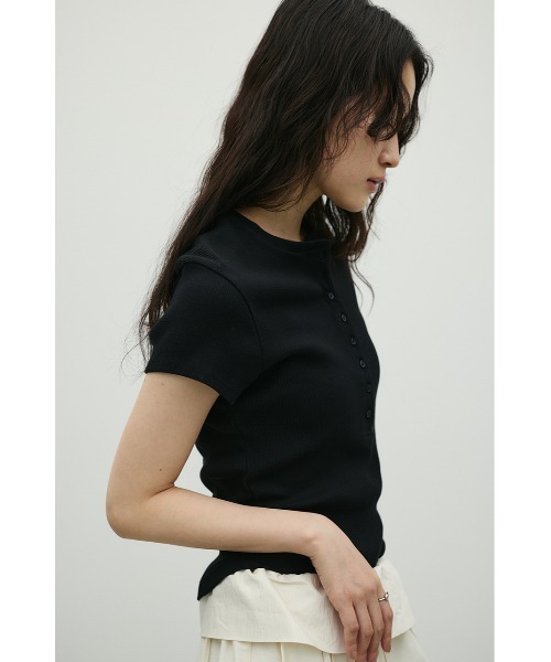 STYLEMIXER（スタイルミキサー）の「ヘンリーネックT（Tシャツ/カットソー・レディース・ホワイト/ミント/ブラック・FREE）」の15枚目の写真