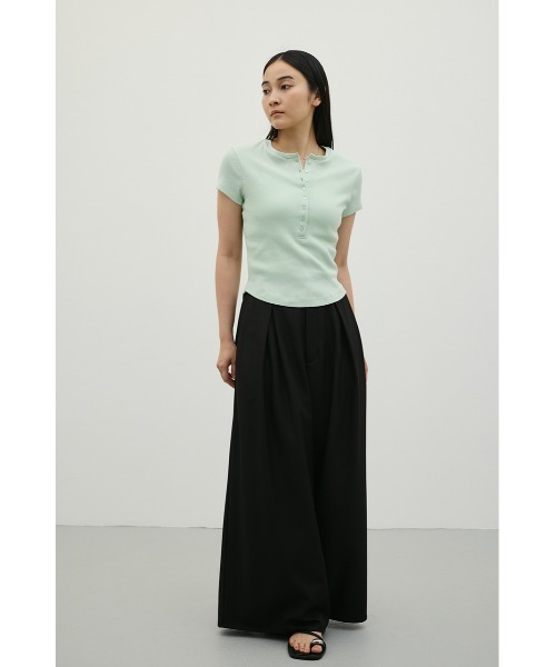 STYLEMIXER（スタイルミキサー）の「ヘンリーネックT（Tシャツ/カットソー・レディース・ホワイト/ミント/ブラック・FREE）」の22枚目の写真