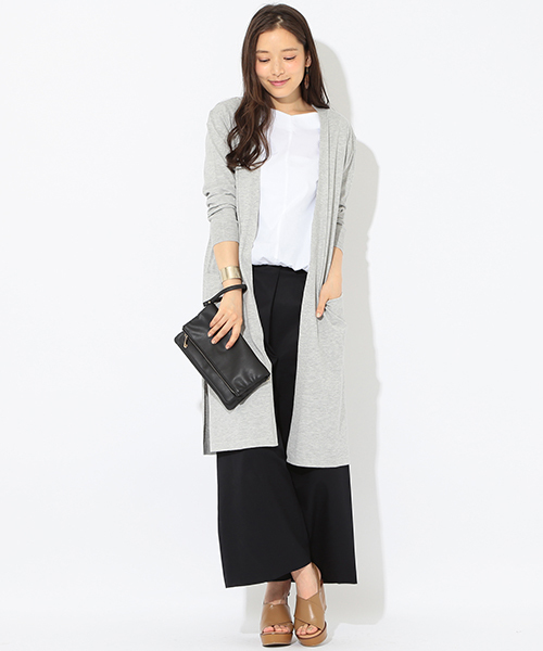 BEAMS LIGHTS Women's(ビームスライツ ウィメンズ)の「【予約】【InRed 5月号 掲載】BEAMS LIGHTS / UVカット コーディガン(カーディガン/ボレロ・レディース・グレー/ネイビー・ONE SIZE)」の2枚目の写真