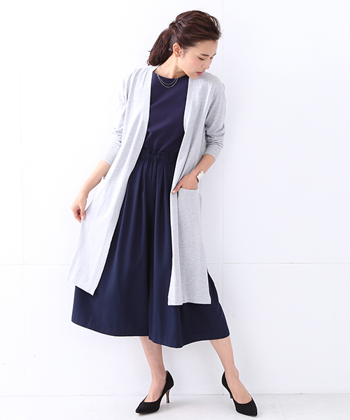 BEAMS LIGHTS Women's(ビームスライツ ウィメンズ)の「【予約】【InRed 5月号 掲載】BEAMS LIGHTS / UVカット コーディガン(カーディガン/ボレロ・レディース・グレー/ネイビー・ONE SIZE)」の9枚目の写真