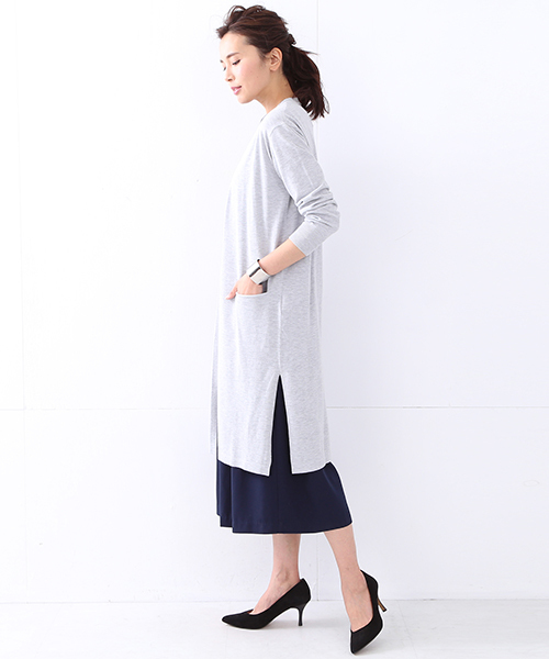 BEAMS LIGHTS Women's(ビームスライツ ウィメンズ)の「【予約】【InRed 5月号 掲載】BEAMS LIGHTS / UVカット コーディガン(カーディガン/ボレロ・レディース・グレー/ネイビー・ONE SIZE)」の10枚目の写真