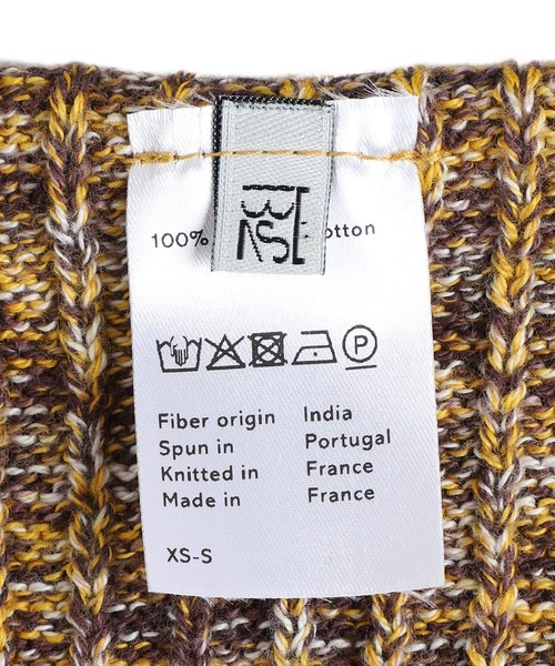 BASERANGE（ベースレンジ）の「BASERANGE / ベースレンジ：WASTE CROPPED SWEATER：PUWC-TC-AU25[ANN]（ニット/セーター・レディース・ブラウン系その他・XS-S）」の6枚目の写真