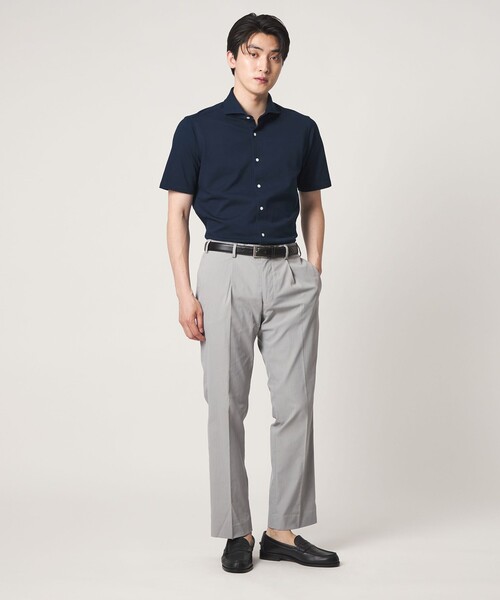 A DAY IN THE LIFE UNITED ARROWS（アデイインザライフユナイテッドアローズ）の「カノコジャージー カッタウェイカラーシャツ＜A DAY IN THE LIFE＞（シャツ/ブラウス・メンズ・ホワイト/ロイヤルブルー/ネイビー・M/L/XL）」の13枚目の写真