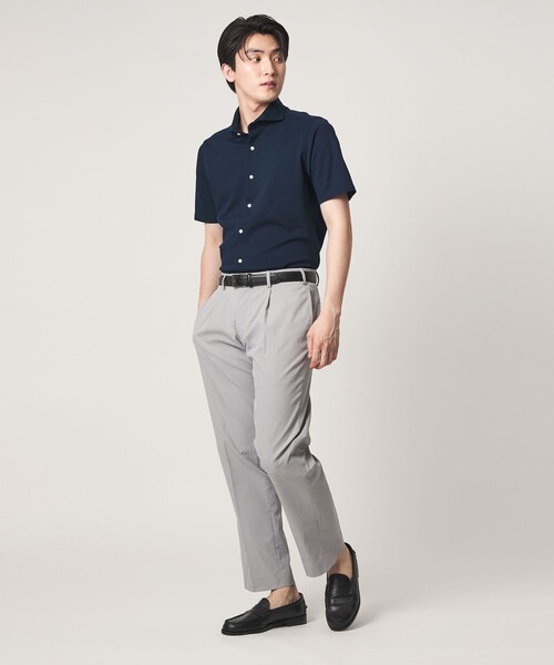 A DAY IN THE LIFE UNITED ARROWS（アデイインザライフユナイテッドアローズ）の「カノコジャージー カッタウェイカラーシャツ＜A DAY IN THE LIFE＞（シャツ/ブラウス・メンズ・ホワイト/ロイヤルブルー/ネイビー・M/L/XL）」の14枚目の写真