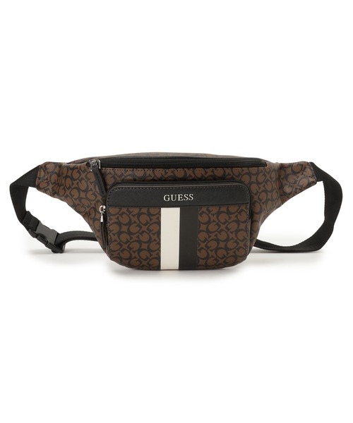 Guess(ゲス)の「TURI Bum Bag ウエストポーチ ボディバッグ メンズバッグ(ボディバッグ/ウエストポーチ・メンズ・ダークグレー/ダークブラウン・ONE SIZE)」の2枚目の写真
