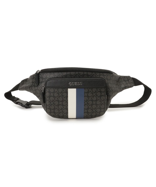 Guess(ゲス)の「TURI Bum Bag ウエストポーチ ボディバッグ メンズバッグ(ボディバッグ/ウエストポーチ・メンズ・ダークグレー/ダークブラウン・ONE SIZE)」の1枚目の写真