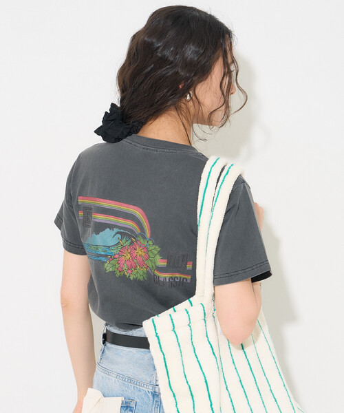 FREAK'S STORE(フリークスストア)の「Ocean Pacific × FREAK'S STORE/オーシャンパシフィック 【Beach & Festival】 HERITAGE RAINBOW Tシャツ(Tシャツ/カットソー・レディース・レモンイエロー/パープル/ブラック・フリ-)」の11枚目の写真