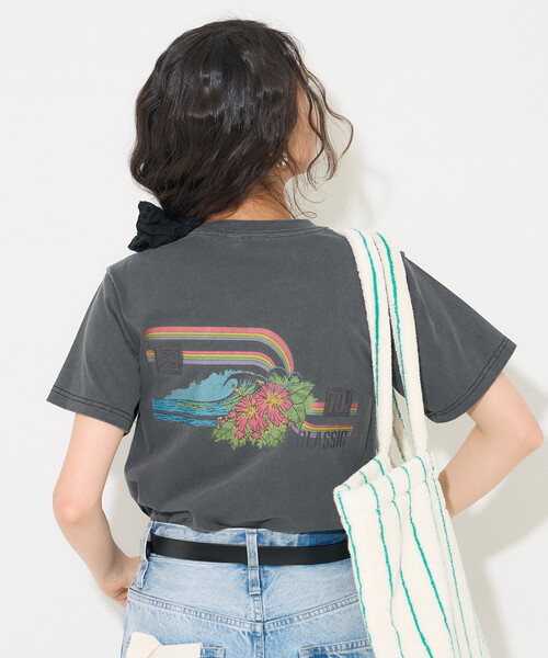 FREAK'S STORE(フリークスストア)の「Ocean Pacific × FREAK'S STORE/オーシャンパシフィック 【Beach & Festival】 HERITAGE RAINBOW Tシャツ(Tシャツ/カットソー・レディース・レモンイエロー/パープル/ブラック・フリ-)」の12枚目の写真