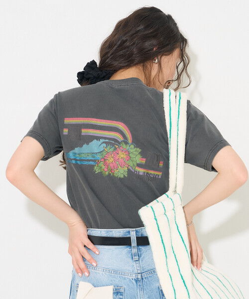 FREAK'S STORE(フリークスストア)の「Ocean Pacific × FREAK'S STORE/オーシャンパシフィック 【Beach & Festival】 HERITAGE RAINBOW Tシャツ(Tシャツ/カットソー・レディース・レモンイエロー/パープル/ブラック・フリ-)」の13枚目の写真