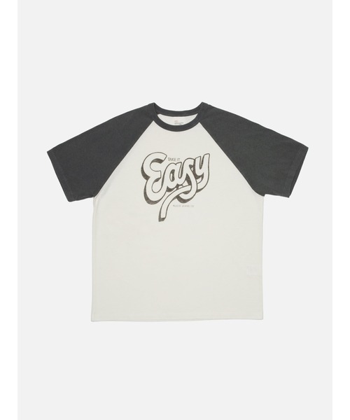 Nudie Jeans(ヌーディージーンズ)の「<Nudie Jeans>ヌーディージーンズ Roy Raglan T-Shirt 132006 / ロイ ラグランTシャツ / Take It Easy Offwhite/Black /(Tシャツ/カットソー・メンズ・ホワイト系その他・XL/S/L/M)」の1枚目の写真
