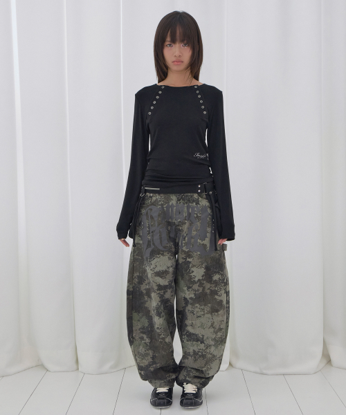 FANCY CLUB(ファンシークラブ)の「ムーブボタンロングスリーブ (ブラック) F26QB048(Tシャツ/カットソー・レディース・その他・ONE)」の3枚目の写真