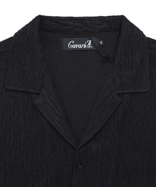 CavariA(キャバリア)の「『CavariA/キャバリア』オープンカラー楊柳シャツ(シャツ/ブラウス・メンズ・ベージュ/ブラック/ホワイト・L/M)」の20枚目の写真