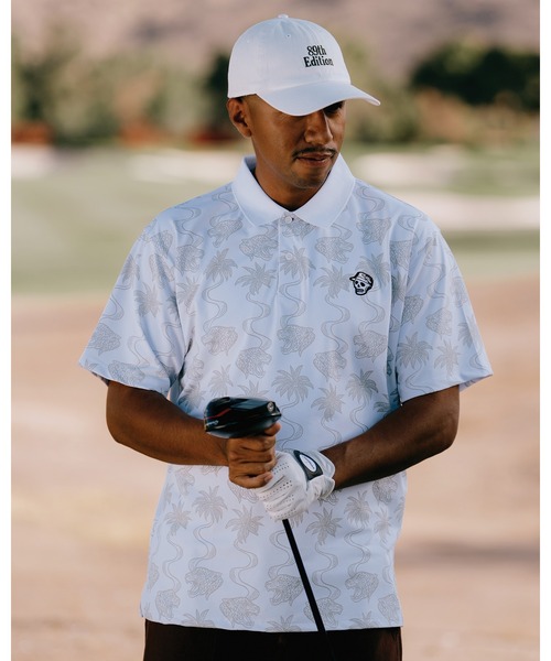 DEVEREUX GOLF（デヴァローゴルフ）の「EL JEFE POLO（ポロシャツ・メンズ・ホワイト・MEDIUM/LARGE/X-LARGE/SMALL）」の2枚目の写真