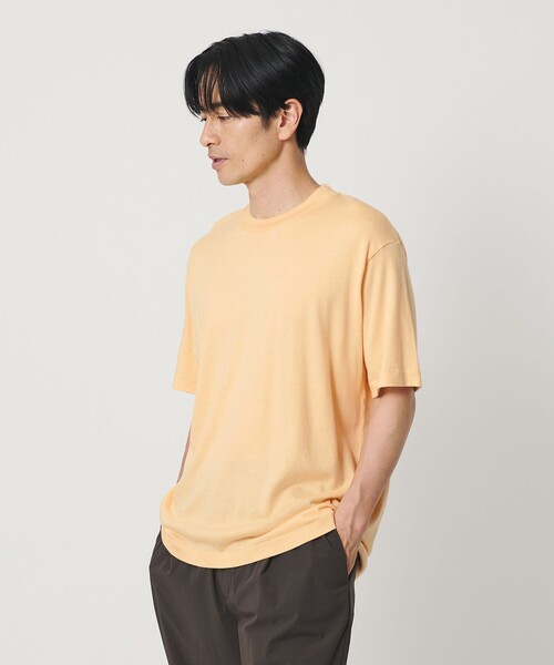 セール】コットン カシミヤ クルーネック Tシャツ ウォッシャブル（T
