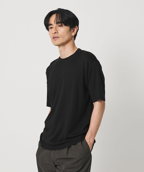 セール】コットン カシミヤ クルーネック Tシャツ ウォッシャブル（T