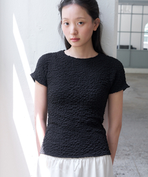 WRINKLE T-SHIRT - BLACK