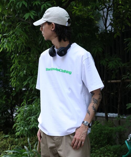 BEN DAVIS(ベンデイビス)の「【BEN DAVIS(ベンデイビス)】 COLOR LOGO TEE / Tシャツ 半袖 クルーネック プリント ワンポイント ユニセックス オーバーサイズ(Tシャツ/カットソー・メンズ・ブラック/ネイビー/ホワイト/サックスブルー・LARGE/MEDIUM/X-LARGE)」の22枚目の写真