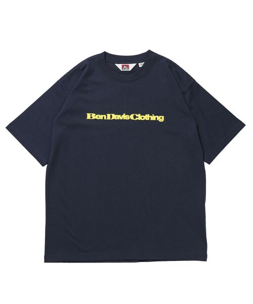 BEN DAVIS(ベンデイビス)の「【BEN DAVIS(ベンデイビス)】 COLOR LOGO TEE / Tシャツ 半袖 クルーネック プリント ワンポイント ユニセックス オーバーサイズ(Tシャツ/カットソー・メンズ・ブラック/ネイビー/ホワイト/サックスブルー・LARGE/MEDIUM/X-LARGE)」の6枚目の写真