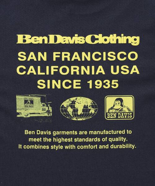 BEN DAVIS(ベンデイビス)の「【BEN DAVIS(ベンデイビス)】 COLOR LOGO TEE / Tシャツ 半袖 クルーネック プリント ワンポイント ユニセックス オーバーサイズ(Tシャツ/カットソー・メンズ・ブラック/ネイビー/ホワイト/サックスブルー・LARGE/MEDIUM/X-LARGE)」の9枚目の写真