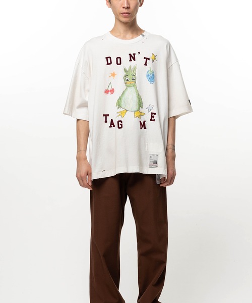 Maison MIHARA YASUHIRO(メゾンミハラヤスヒロ)の「Leon Doodle Printed T-shirt(Tシャツ/カットソー・メンズ・グレー/ホワイト/ブラック・46/44/48)」の1枚目の写真