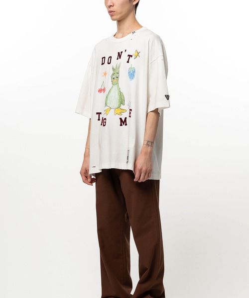 Maison MIHARA YASUHIRO(メゾンミハラヤスヒロ)の「Leon Doodle Printed T-shirt(Tシャツ/カットソー・メンズ・グレー/ホワイト/ブラック・46/44/48)」の6枚目の写真
