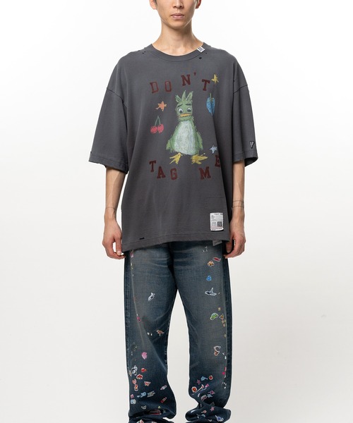 Maison MIHARA YASUHIRO(メゾンミハラヤスヒロ)の「Leon Doodle Printed T-shirt(Tシャツ/カットソー・メンズ・グレー/ホワイト/ブラック・46/44/48)」の9枚目の写真