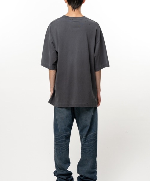 Maison MIHARA YASUHIRO(メゾンミハラヤスヒロ)の「Leon Doodle Printed T-shirt(Tシャツ/カットソー・メンズ・グレー/ホワイト/ブラック・46/44/48)」の10枚目の写真