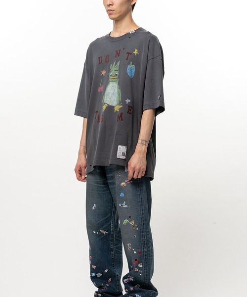 Maison MIHARA YASUHIRO(メゾンミハラヤスヒロ)の「Leon Doodle Printed T-shirt(Tシャツ/カットソー・メンズ・グレー/ホワイト/ブラック・46/44/48)」の11枚目の写真