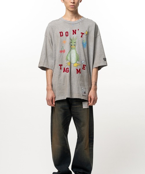 Maison MIHARA YASUHIRO(メゾンミハラヤスヒロ)の「Leon Doodle Printed T-shirt(Tシャツ/カットソー・メンズ・グレー/ホワイト/ブラック・46/44/48)」の14枚目の写真